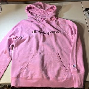 Champion Sweatshirt Hoodie pink size medium.